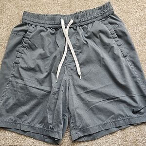 Nike Men's Slate Gray Athletic Drawstring Shorts